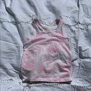Old Navy Pink and White Kids Tank Top